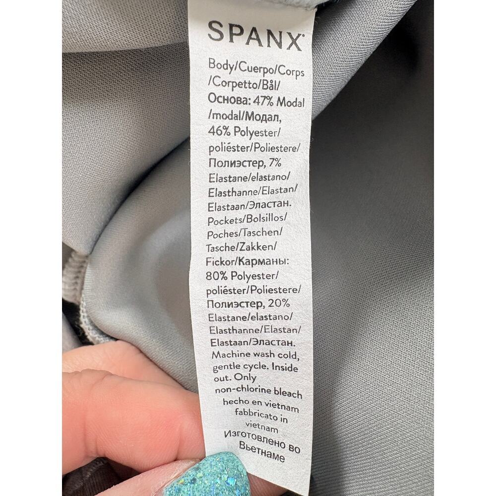 Spanx AirEssentials Jumpsuit XL Grey Wide Leg Sleeveless Luxe NWT Athleisure - Picture 8 of 14